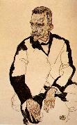 Egon Schiele Portrait of Heinrich Benesch Spain oil painting artist